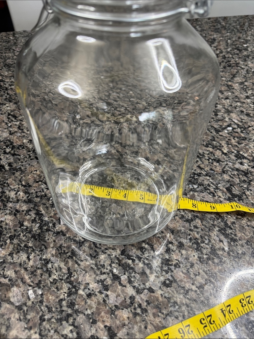 Glass Storage Jar with Airtight Clamp Lid - Clear 5L - Picture 8 of 8
